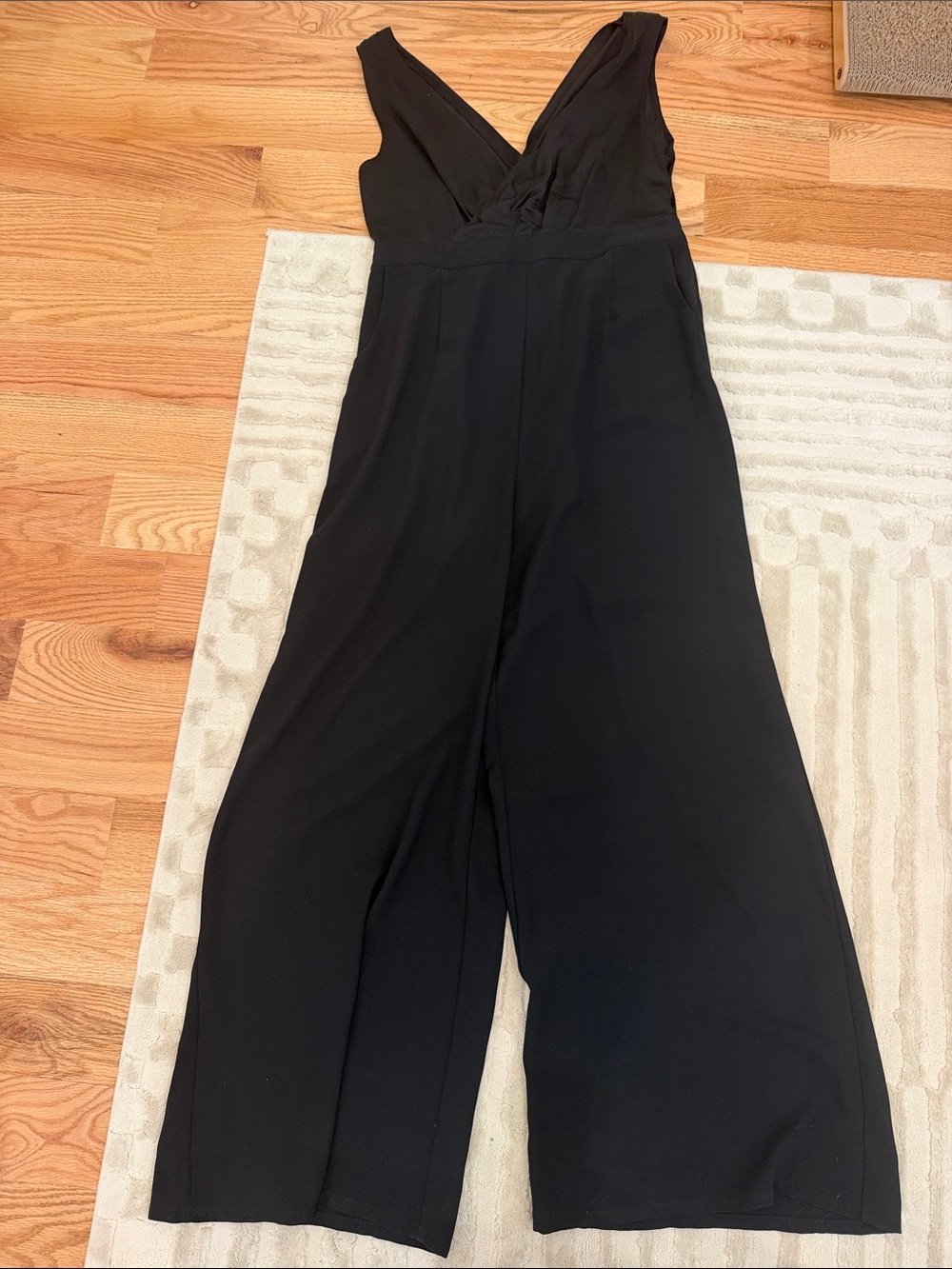 Sugarlips Black V-Neck Wide Leg Jumpsuit